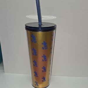 Disney Gold and Blue Mickey Mouse Tumbler
